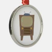 Stijlvolle  tv van de 1950 metalen ornament (Rechts)
