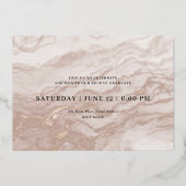 Stijlvolle Type Afstudeerfoto Volledig Folie Uitnodiging (Achterkant)