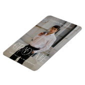 Stijlvolle Type Foto 2023 Afstuderen Aankondiging Magneet (Linkerzijde)