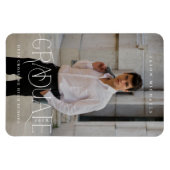 Stijlvolle Type Foto 2023 Afstuderen Aankondiging Magneet (Horizontaal)