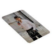 Stijlvolle Type Foto 2023 Afstuderen Aankondiging Magneet (Rechterzijde)