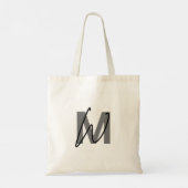 Stijlvolle typografie Canvas tas (Achterkant)