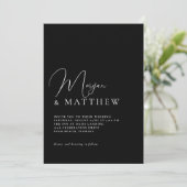 Stijlvolle typografie Eenvoudige minimale zwarte b Kaart (Staand voorkant)