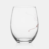 Stijlvolle typografie Mocktails Wijnglas Zonder Voet (Rechts)