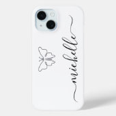 Stijlvolle typografie Modern Minimalist Case-Mate iPhone Case (Achterkant)