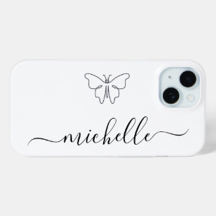 Stijlvolle typografie Modern Minimalist iPhone 15 Case