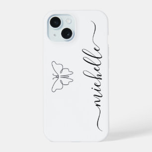 Stijlvolle typografie modern minimalistisch iPhone 15 case