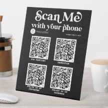 Stijlvolle typografie Modern QR-codebedrijf