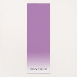 Stijlvolle typografie monogram lavendel paarse omb yogamat