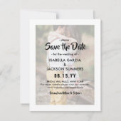 Stijlvolle Typografie Overlay Elegant 2 Fotobruilo Save The Date (Voorkant)