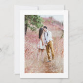 Stijlvolle Typografie Overlay Modern 2 Fotohuwelij Save The Date (Achterkant)