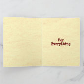 Stijlvolle typografie stijl Moederdag Bedankt Kaart (Binnen)