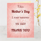Stijlvolle typografie stijl Moederdag Bedankt Kaart (Gele Bloem)