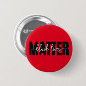 Stijlvolle typografie van Black Lives Matter   Ronde Button 5,7 Cm (Voorkant /achterkant)