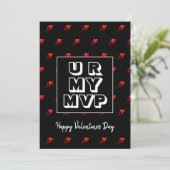 Stijlvolle U R MY MVP-Valentijnsdag Feestdagenkaart (Staand voorkant)