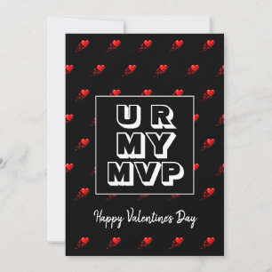Stijlvolle U R MY MVP-Valentijnsdag Feestdagenkaart