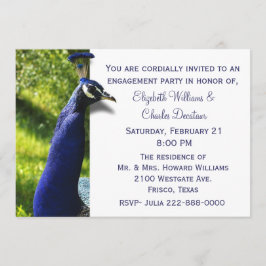 Stijlvolle uitnodiging van de Peacock Engagement P