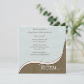 Stijlvolle uitnodiging voor dansoverwegingen meisj (Staand voorkant)