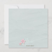 Stijlvolle uitnodiging voor dansoverwegingen meisj (Achterkant)