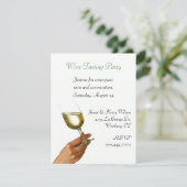 Stijlvolle uitnodiging voor een partij bij het bra (Staand voorkant)