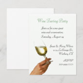 Stijlvolle uitnodiging voor een partij bij het bra (Voorkant / Achterkant)