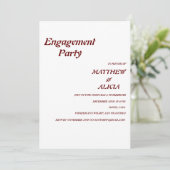 Stijlvolle uitnodiging voor een Retro Engagement (Staand voorkant)