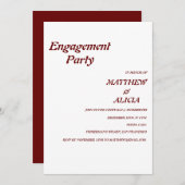 Stijlvolle uitnodiging voor een Retro Engagement (Voorkant / Achterkant)