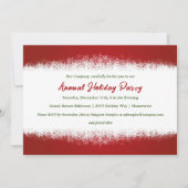 Stijlvolle uitnodiging voor een rode en witte fees (Voorkant)