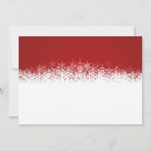 Stijlvolle uitnodiging voor een rode en witte fees (Achterkant)