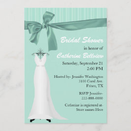 Stijlvolle uitnodiging voor groene bridal van Mint