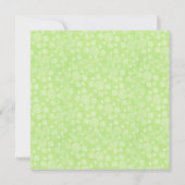 Stijlvolle uitnodiging voor groene en bruin Baby s (Achterkant)