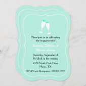 Stijlvolle uitnodiging voor groene mengeling (Voorkant / Achterkant)