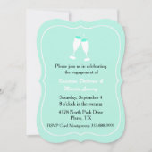 Stijlvolle uitnodiging voor groene mengeling (Voorkant)