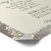 Stijlvolle uitnodiging voor het huwelijk poster (Hoek)