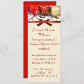 Stijlvolle uitnodiging voor kerstfeestdagen (Voorkant / Achterkant)