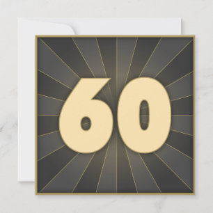 Stijlvolle uitnodigingen voor 60e verjaardag