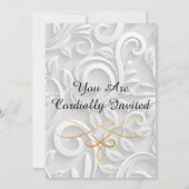 Stijlvolle uitnodigingskaart kaart (Achterkant)