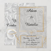 Stijlvolle uitnodigingskaart kaart (Voorkant / Achterkant)