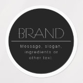 Stijlvolle uitziende rand waterdicht labels (Design 2)