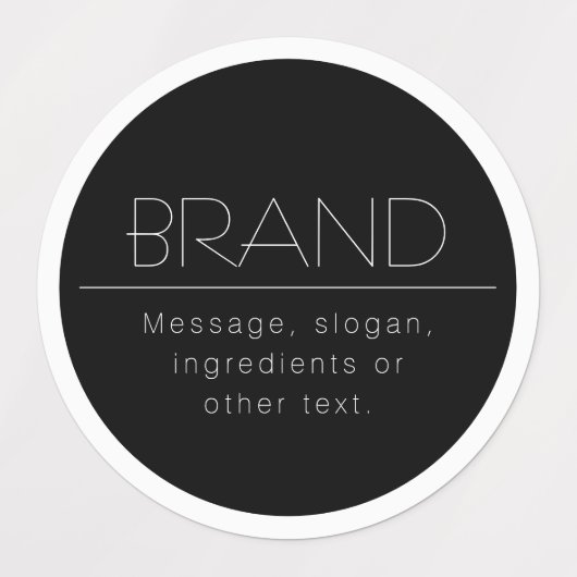 Stijlvolle uitziende rand waterdicht labels (Design 2)