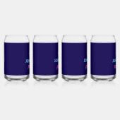 Stijlvolle unieke familienaam blikvorm glas (Rechts)