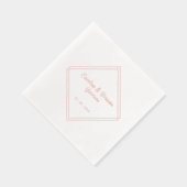 Stijlvolle unieke geometrische vierkante rand inge folie servetten (Rechts)