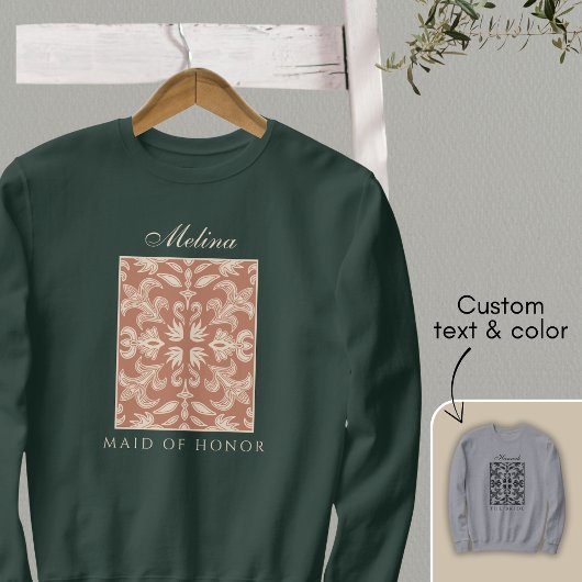 Stijlvolle Unieke Maid of Honor Bachelorette Trui