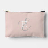 Stijlvolle Unieke Monogram Typografie Blush Pink Etui (Voorkant)