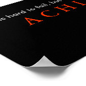 Stijlvolle unieke Motivatie paarse Poster afdrukke (Hoek)