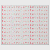 Stijlvolle unieke witte rode liefde trouwjurk cadeaupapier (Vlak)