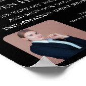 Stijlvolle unieke zwarte makelaar poster (Hoek)