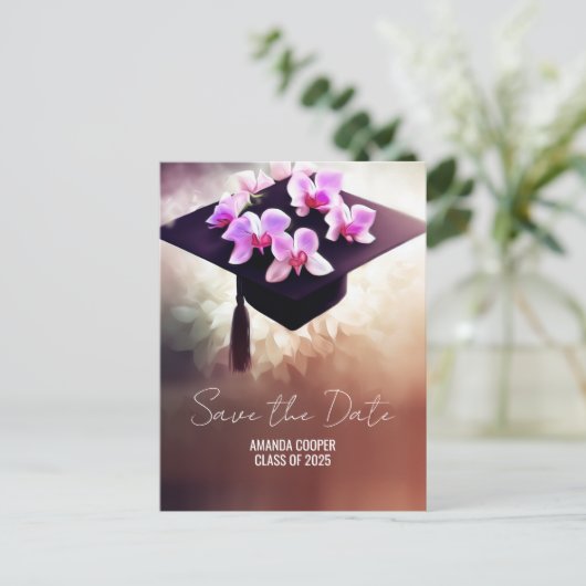 Stijlvolle Unique Afstuderen Aankondiging Briefkaa (Staand voorkant)
