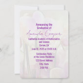 Stijlvolle Unique Orchids Afstuderen Kaart (Achterkant)