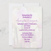 Stijlvolle Unique Orchids Afstuderen Save The Date (Achterkant)